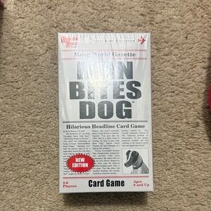 Man Bites Dog Card Game by - Red and Black